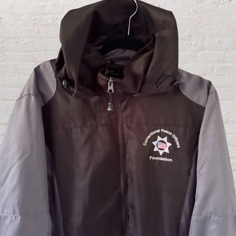 Correctional Peace Officers Foundation CPOF Black Jacket Windbreaker M Medium